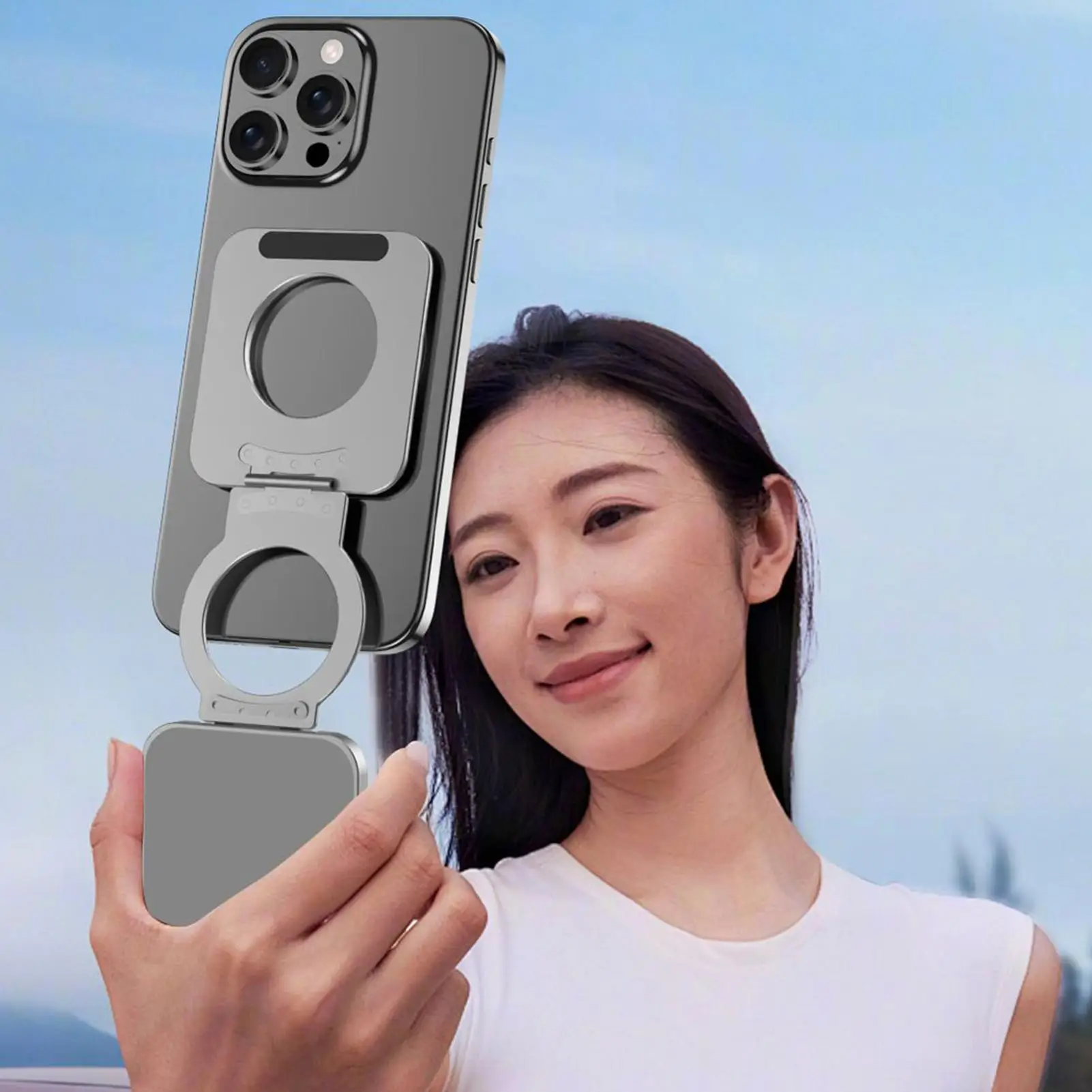 

Магнитная подставка для телефона, складная настольная подставка для телефона, вращение на 180 градусов, противоскользящий портативный кронштейн, ручка для грузовика, тренажерного зала, стол для селфи