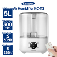 5L Air Humidifier Professional Large Capacity Home Air Humidifiers Ultrasonic Water Mist Diffuser Kinscoter Brand