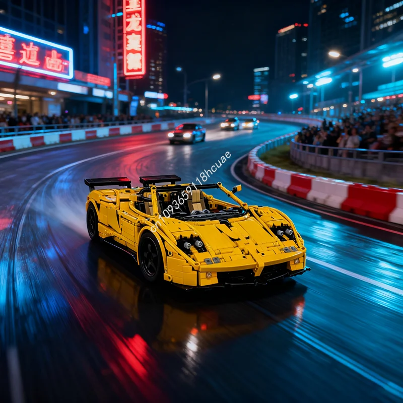 

2902 шт. MOC Pagani Zonda S Roadster, техническая модель, строительные блоки, строительная игрушка, идея, кирпич, детские рождественские подарки на день рождения