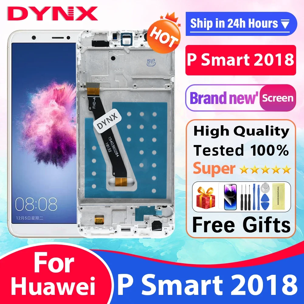 РК-дисплей для Huawei P Smart 2018 FIG-LX1/LA1/LX2, сенсорный ЖК-дисплей для Huawei p smart/Enjoy 7S, сменный экран дисплея