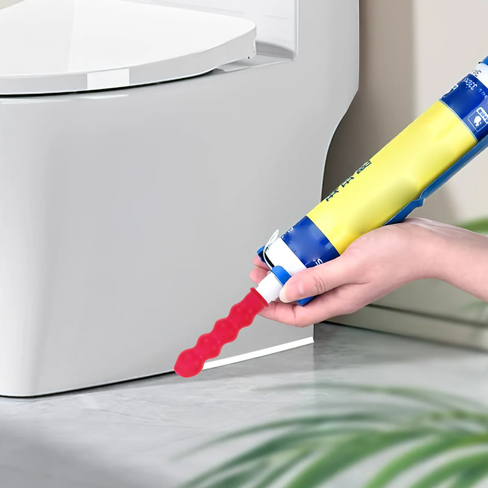 30pcs Tube Sealer Cap Rubber Reusable Caulk Saver For Sealing Preserving Open Caulking Tubes Red Caulking Cap Nozzle Protective