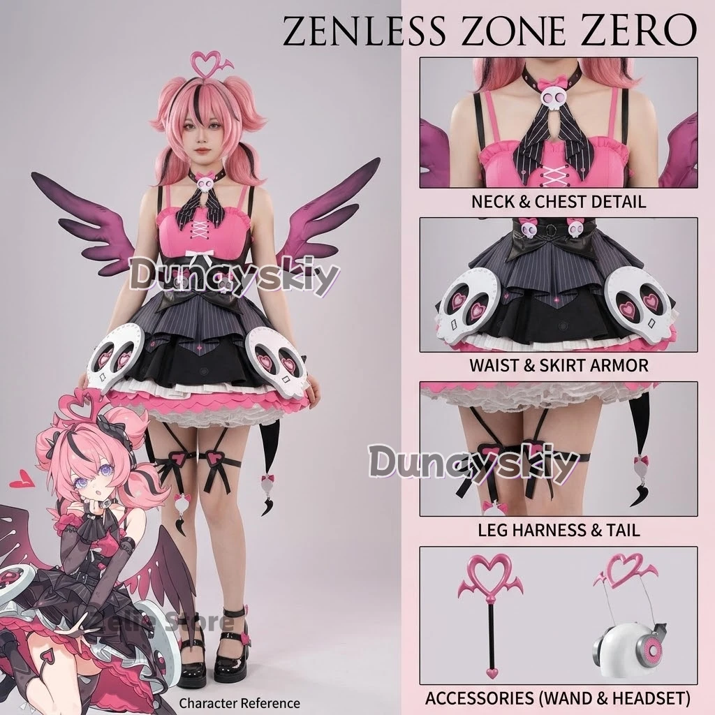 Zenless Zone Zero ZZZ Aria, Nuevo Disfraz de Cosplay de la Serie Discordant Note, Traje Completo de Lolita