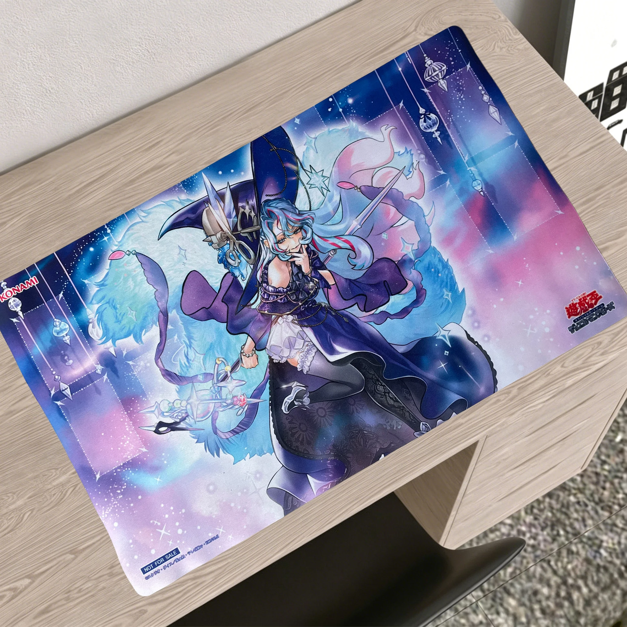 

600x350mm YGO Witchcrafter Madame Rilliona Playmat 1.5mm Seamless Edges Yu-Gi-Oh! Single Player Trading Card Game Mat Mouse Pad