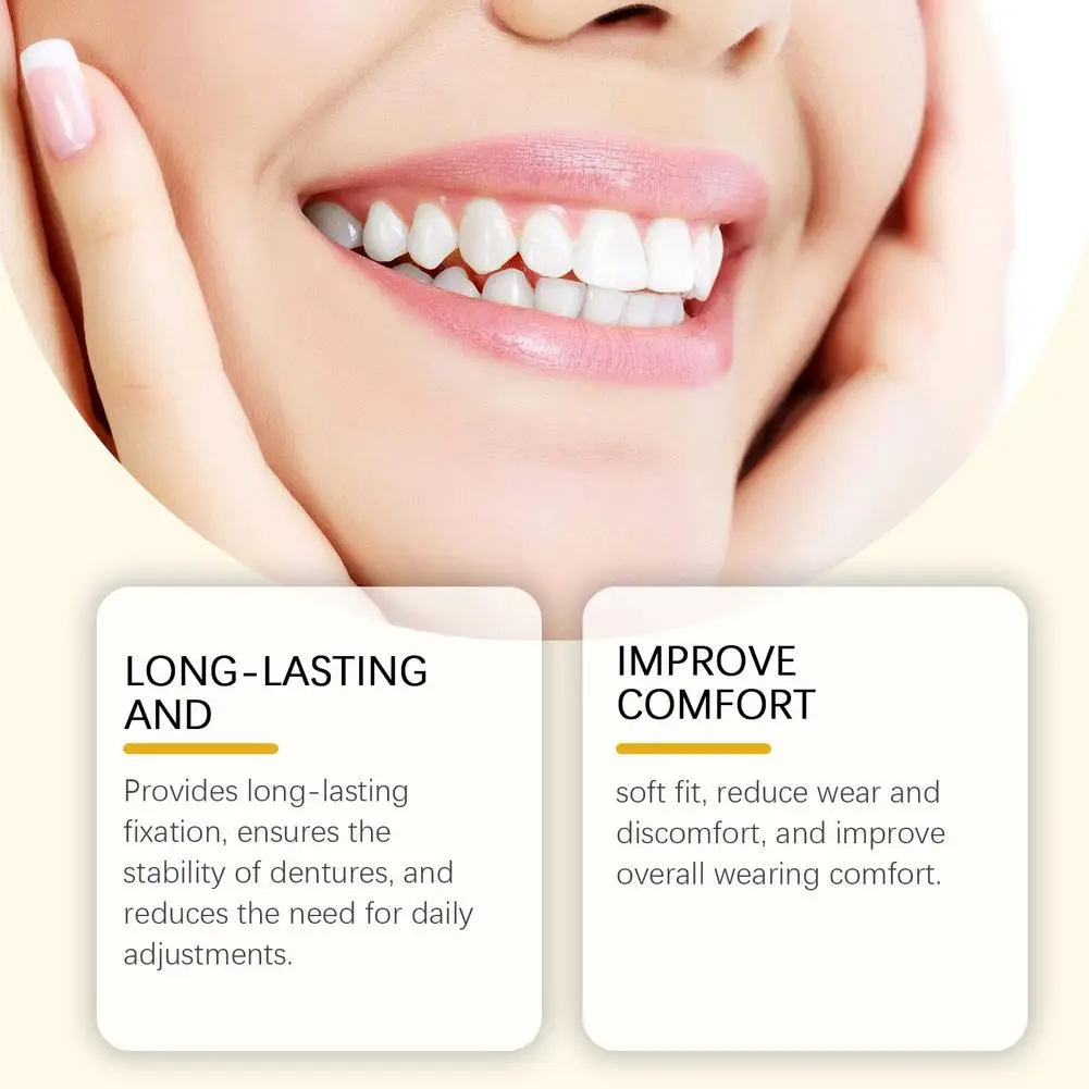Thermoplastisch Comfort Kunstgebitlijmen Glue Tandencare Prothese Siliconen Reline Kit Self Adhesive Kussen Wrijving Vaste k