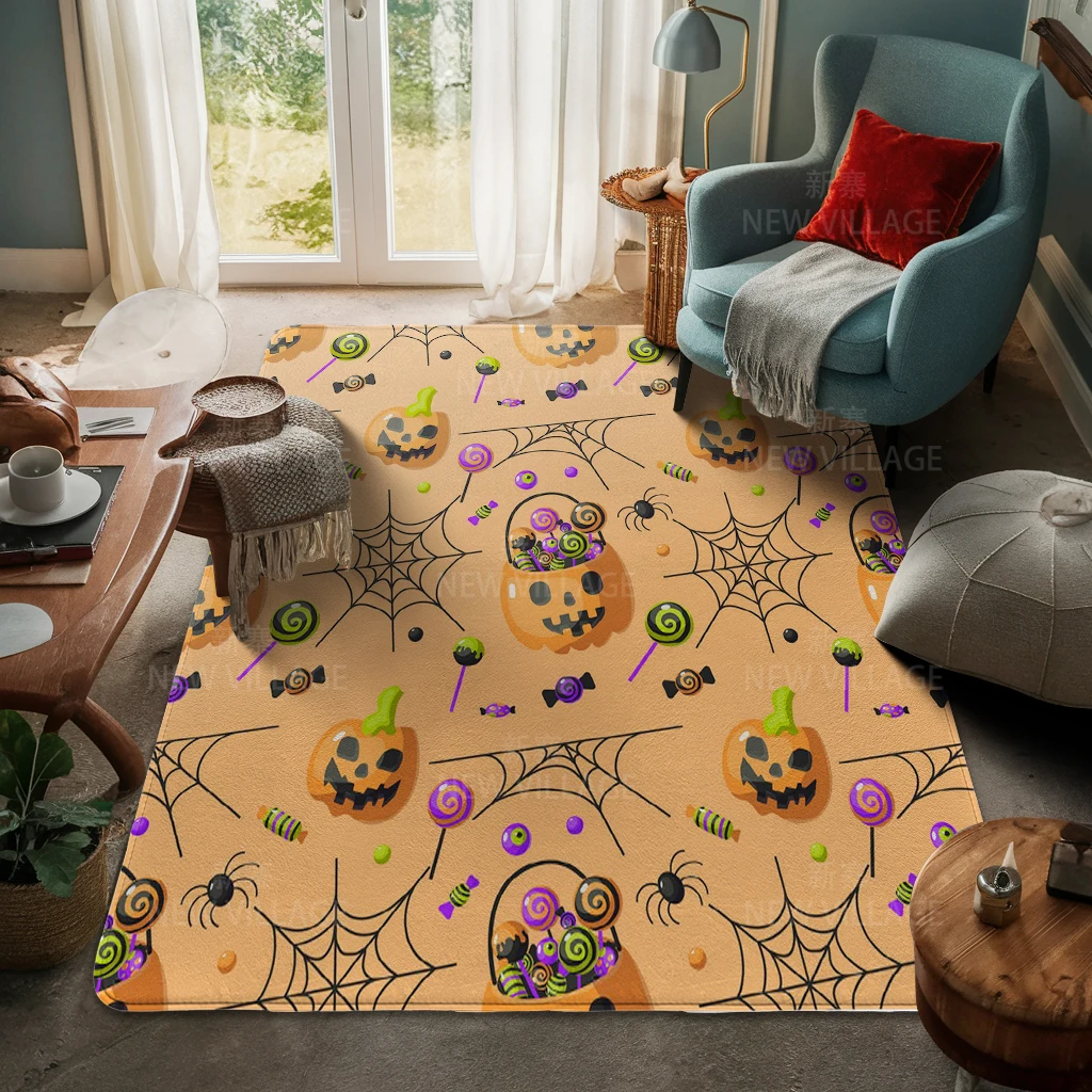 House entrance carpet Home door mat Living Room Bath Foot bathroom non-slip water absorption rugs bath Halloween Autumn Pumpkin