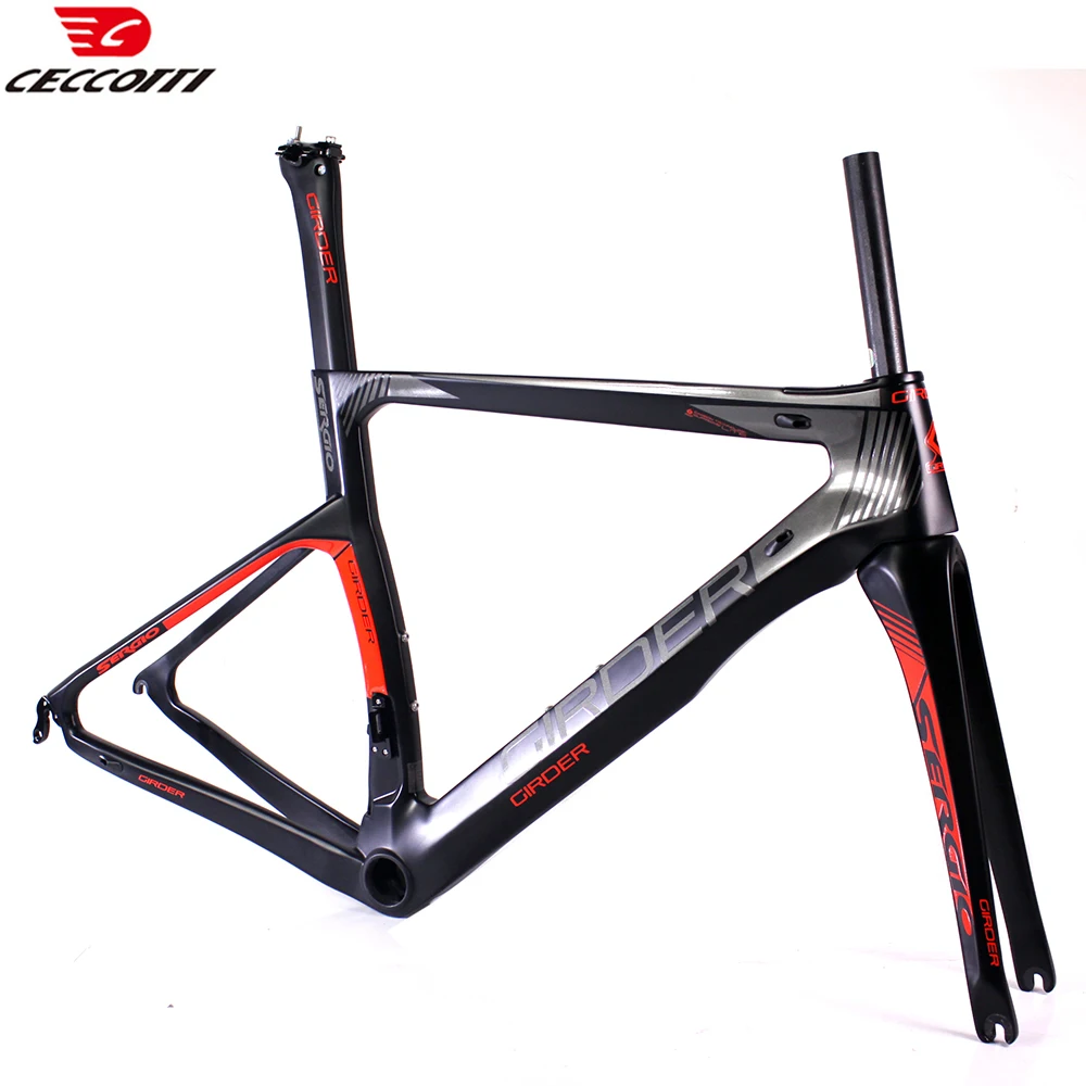 Carbon Frame for Road Bike, Bicycle Frameset, 700C Wheels, 25mm Tire, In Stock