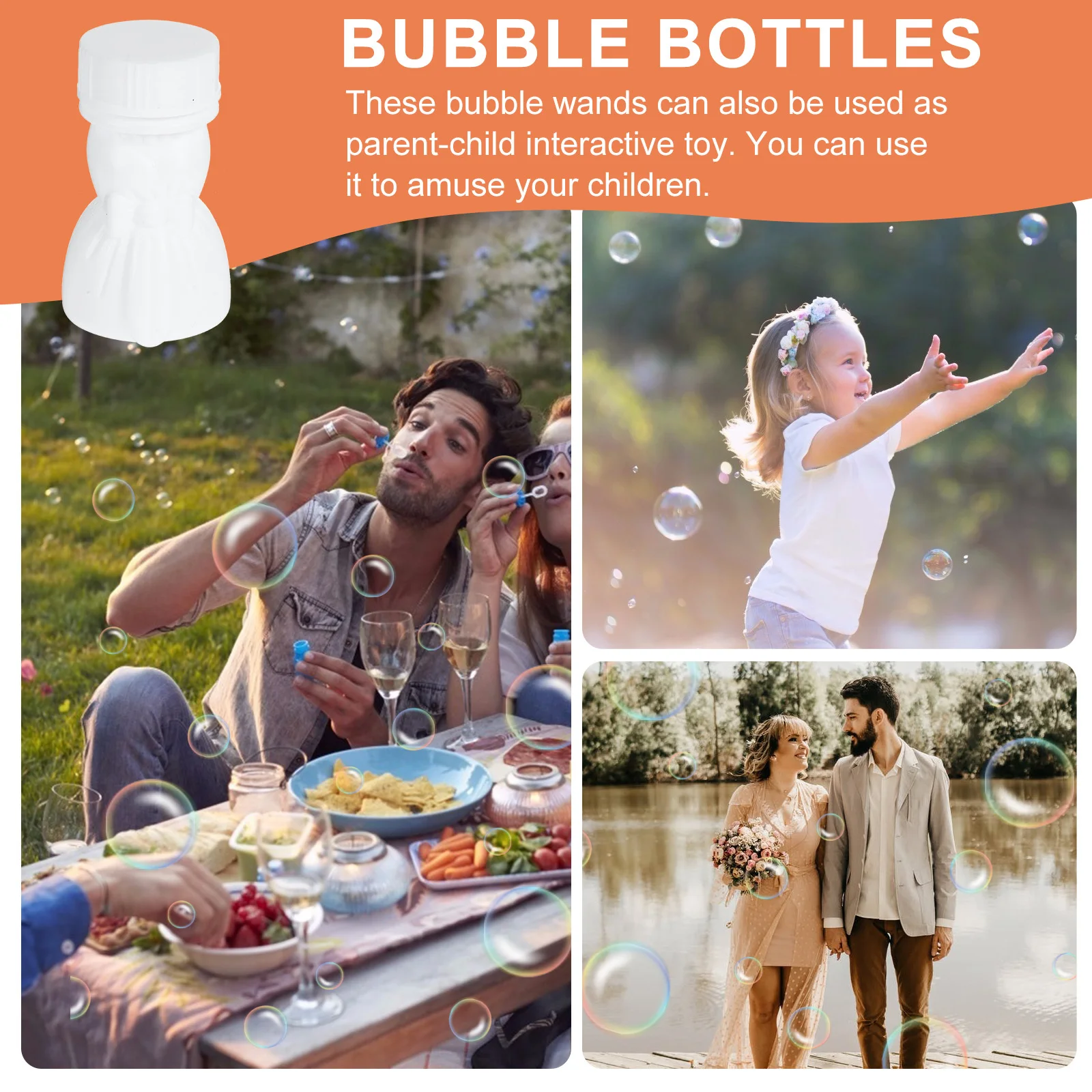 

10Pcs Small Bubble Bottles Portable Refillable Wedding Party Favors DIY Bubble Bottles Outdoor Decor Wedding Party Favors