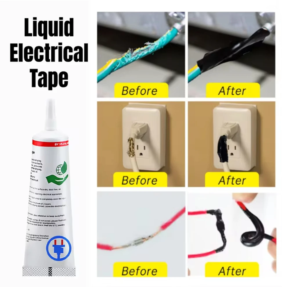 60ml 액체 전기 접착제, 방수 절연 페이스트, 내열 밀봉 기계, 빠른 건조 가정용 전선 접착제