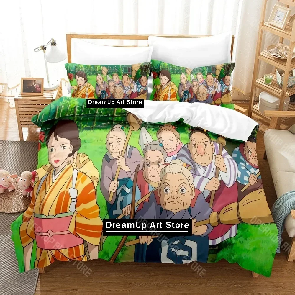

3D Print Boy And The Heron Bedding Set Single Twin Full Queen King Size Bed Set Adult Kid Bedroom Duvetcover Sets Anime Bed