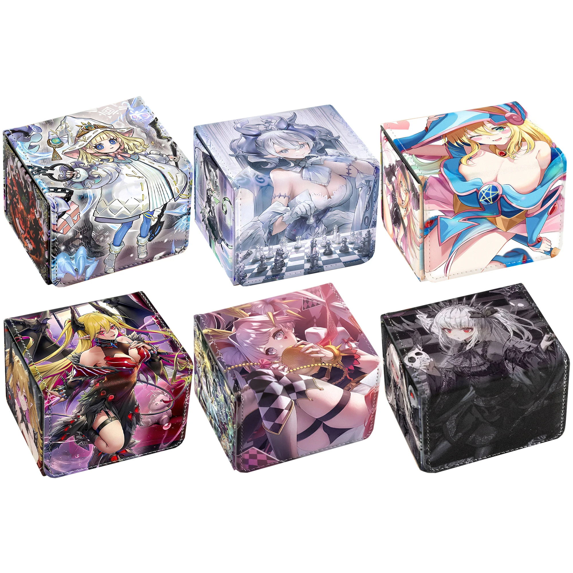 

Diy Self Made Yu-Gi-Oh! White Forest Labrynth Card Storage Box Ygo Maliss Leather Collection Card Protection Box Gift Toys