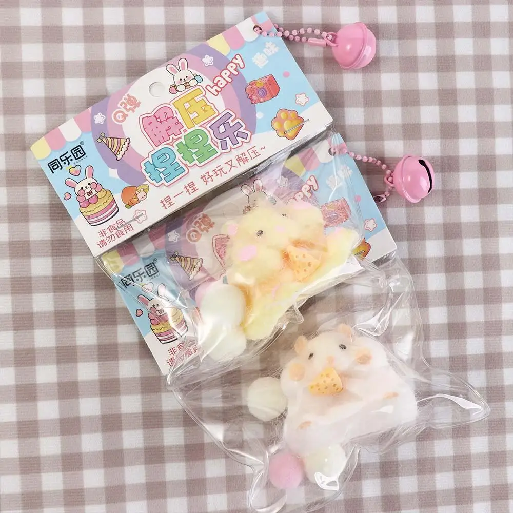 Interessant Schaken Hamster Knijpspeeltje TPR Siliconen Cartoon Fidget Speelgoed Fidget Speelgoed 3D Pinch Decompressie Speelgoed Kind