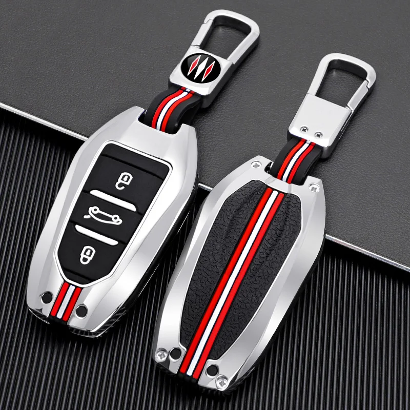 Car Key Case Cover Shell Fob for Peugeot 2008 3008 4008 5008 308 408 508 Citroen C1 C2 C4 C6 C3-XR Picasso Grand DS3 DS5Keychian