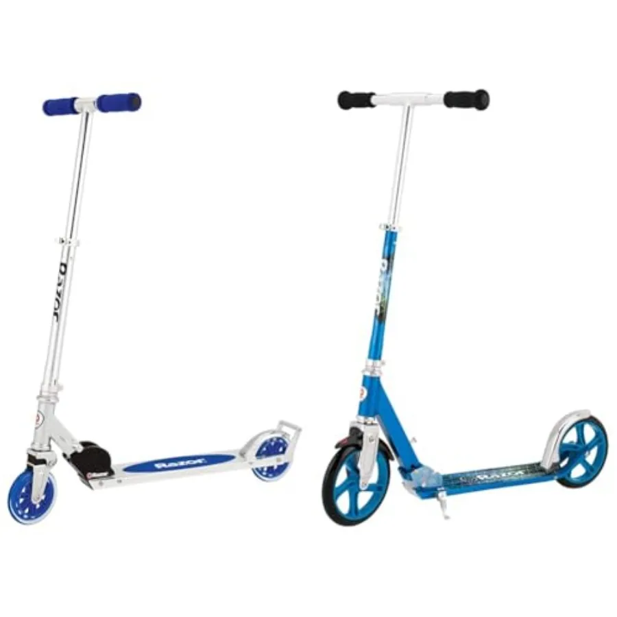 

Самокат A3 для детей от 5 лет, самокат A5 Lux для детей от 8 лет - 8 уретановых колес, анодированная отделка ярких цветов