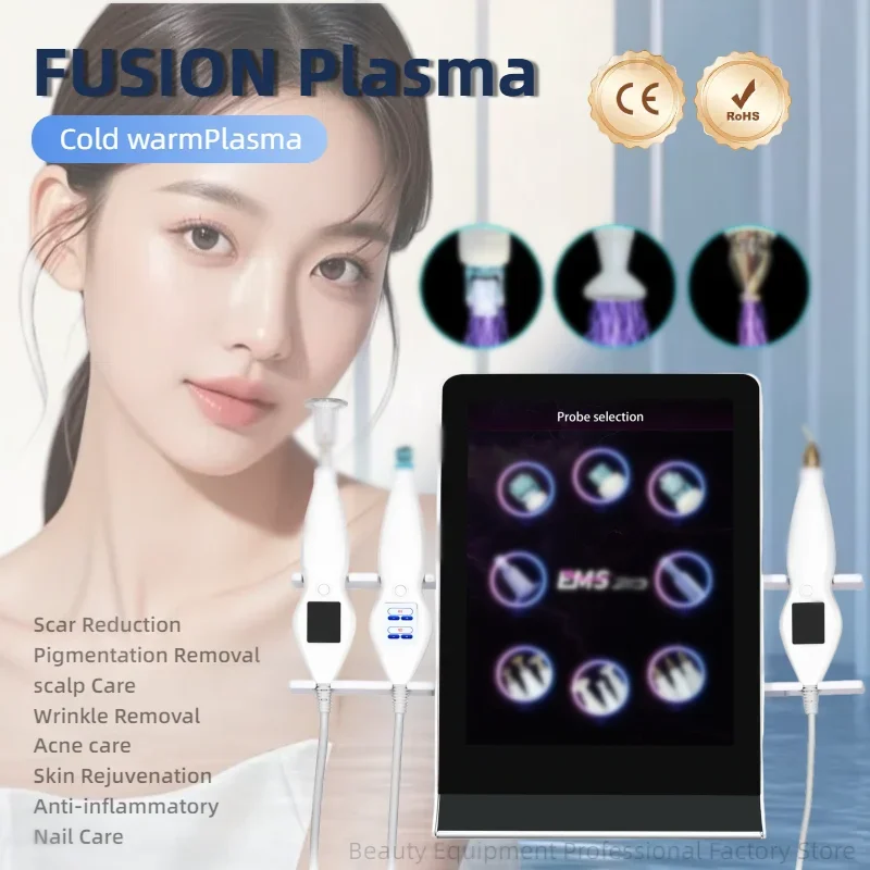 Professional Cold Plasma Pen 8 In 1 Acne Removal Skin Regeneration Fibroblast Ozone Pen Eyelid Lifting Skin Tightening Device