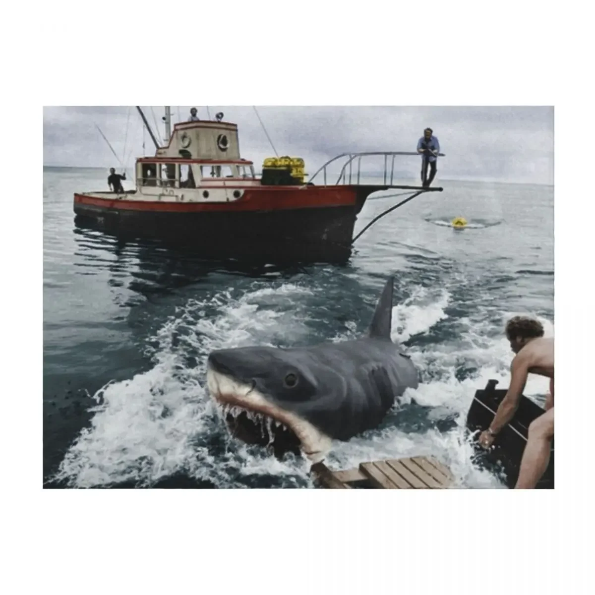 

Jaws Photography Throw Blanket Soft Beds Furry Winter beds Kid'S Blankets