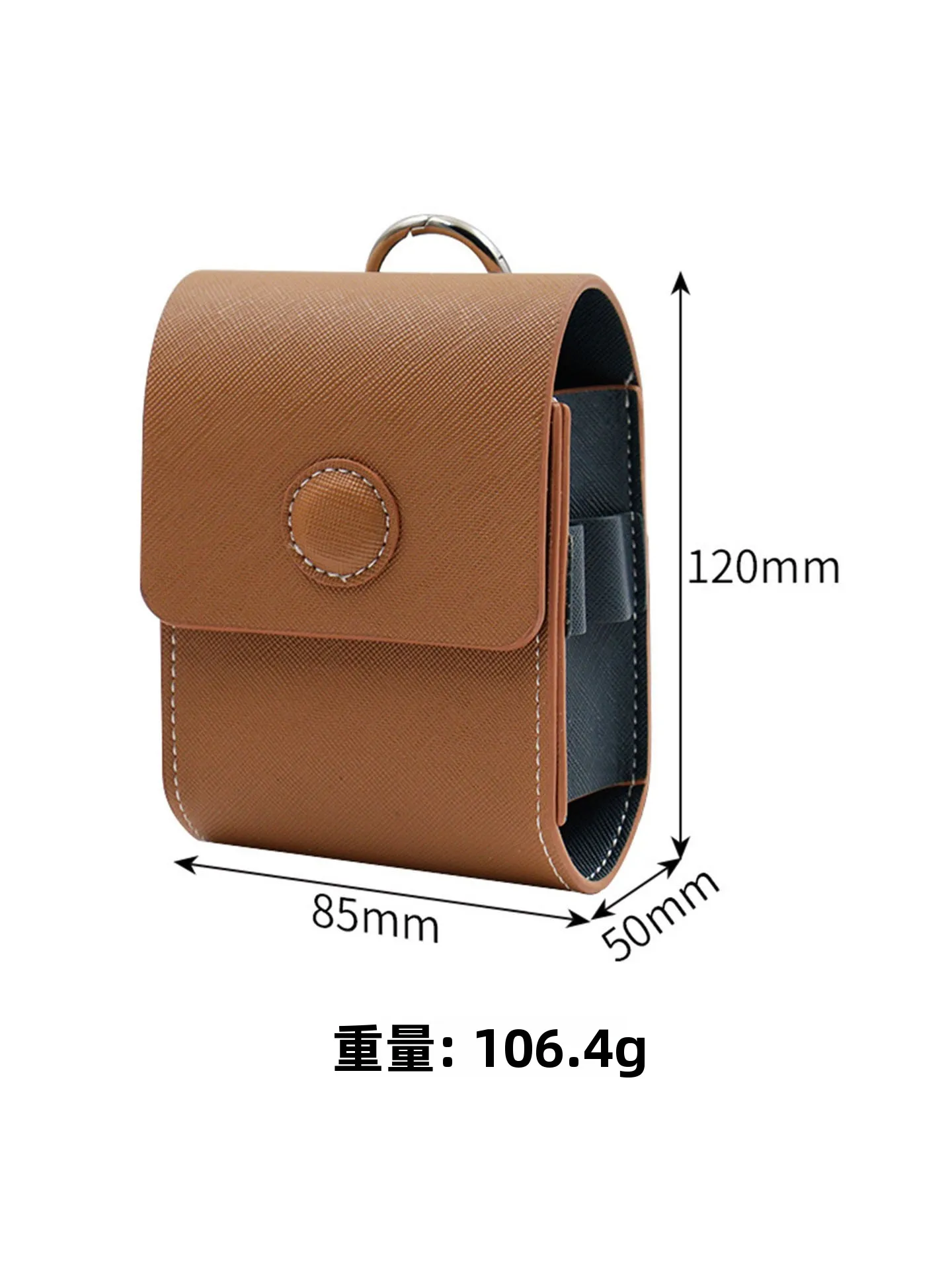 Portable Golf Bag Protective PU Leather Golf Rangefinder Waist Bag Color Block Golf Bag Sport Fitness Fans Supplies