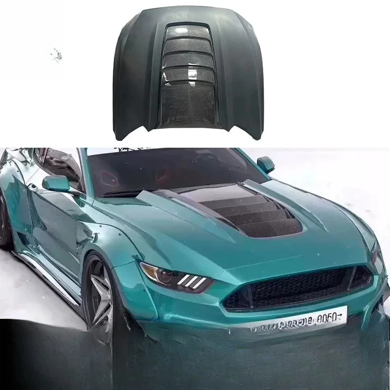 ApplySuitable for Ford Mustang Fiber Cover Robot Hood Robot Headcover Modified Surround