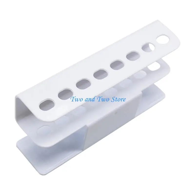 HX6F 8 Hole Tweezer Holder Stand Plastic Desktop Storage Rack for Lash Salon Workstations, Vanity Tables and Tool Display