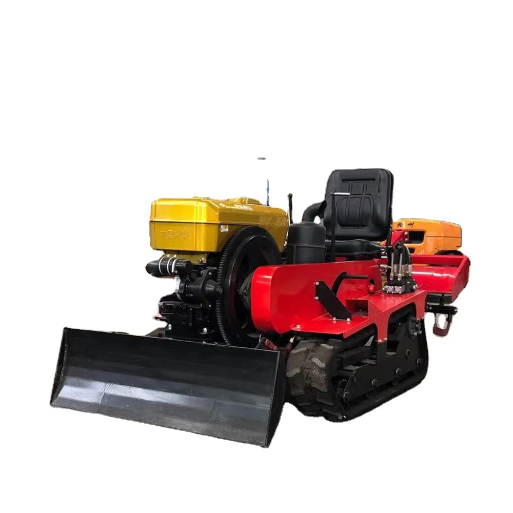2025Coltivatore rotativo agricolo Trattore da giardino Tillers Tractor cingolato Motoseggia rotante