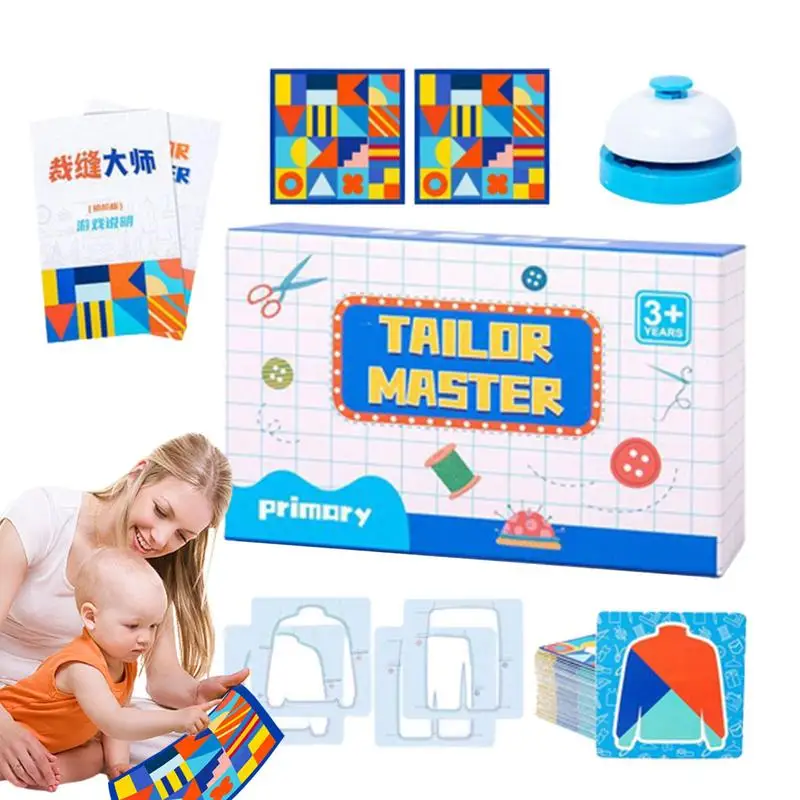 Shape Matching Game Shape Color Recognition Game Children Drawing Color Matching Game Includes 40 Cards For Children 2 Players