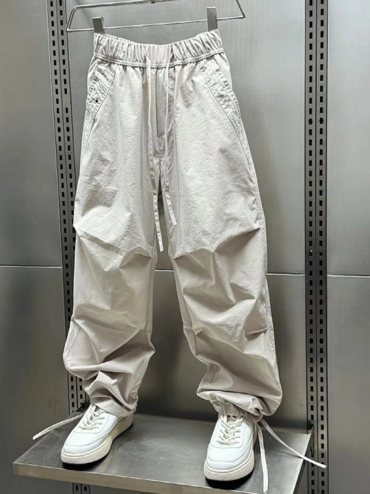 

Large Size Summer Thin Casual Pants Men's American Sle Loose Wide Leg Qui Dry Sports Pants Youth Active Sle Long Pants