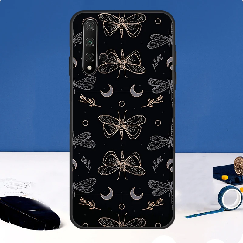 Skull Gothic Creepy Pastel Goth Phone Case For Huawei Nova 11 Pro 11i 8i 3i 9 10 SE 5T Y60 Y61 Y70 Y90 Y91 P20 P30 P40 Lite