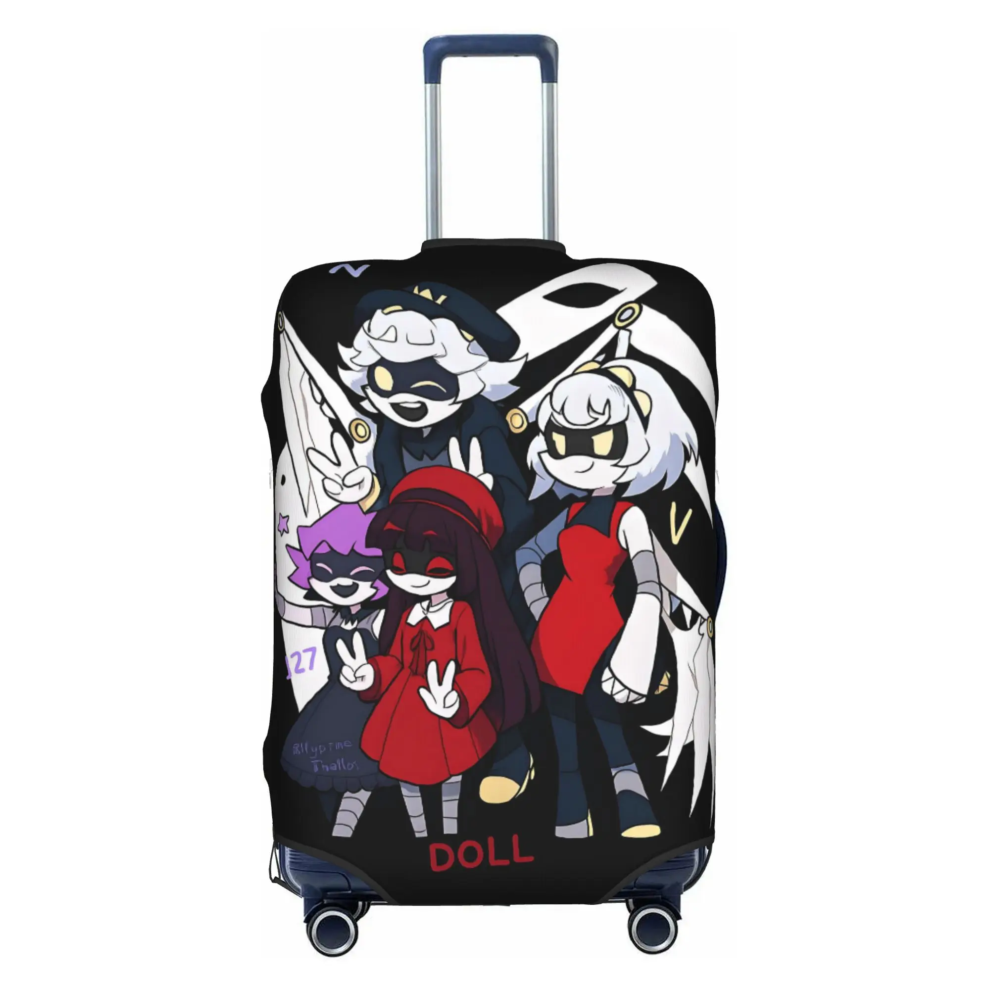 Murder Drones Anime Movies Game Suitcase Cover Elastic Horror Comedy Luggage Covers Protector for 18-32 inch