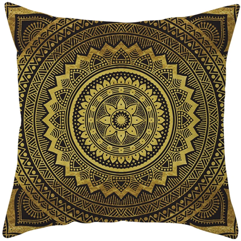 Mandala Print Square Pillowcase Home Decor Car Sofa Cushion Cover