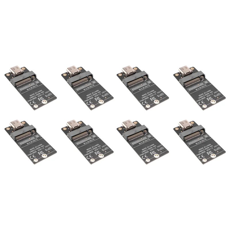 

8X M.2 To Type-C SSD Enclosure Adapter M2 NVME HDD Enclosure Interposer Board JMS583 Chip 10Gbps Support 2230 2242 2260-[Y03A]