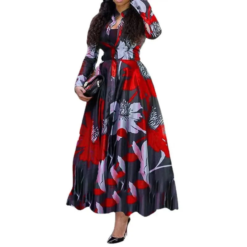 Vestido africano Ankara, vestidos para mujer, ropa de verano con estampado Dashiki, vestido largo de fiesta de talla grande, ropa tradicional africana