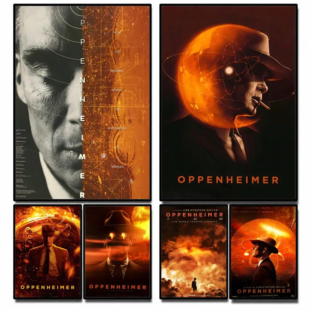 Movie Oppenheimer Poster High-definition  stickers, suitable for bedroom, living room, home decoration