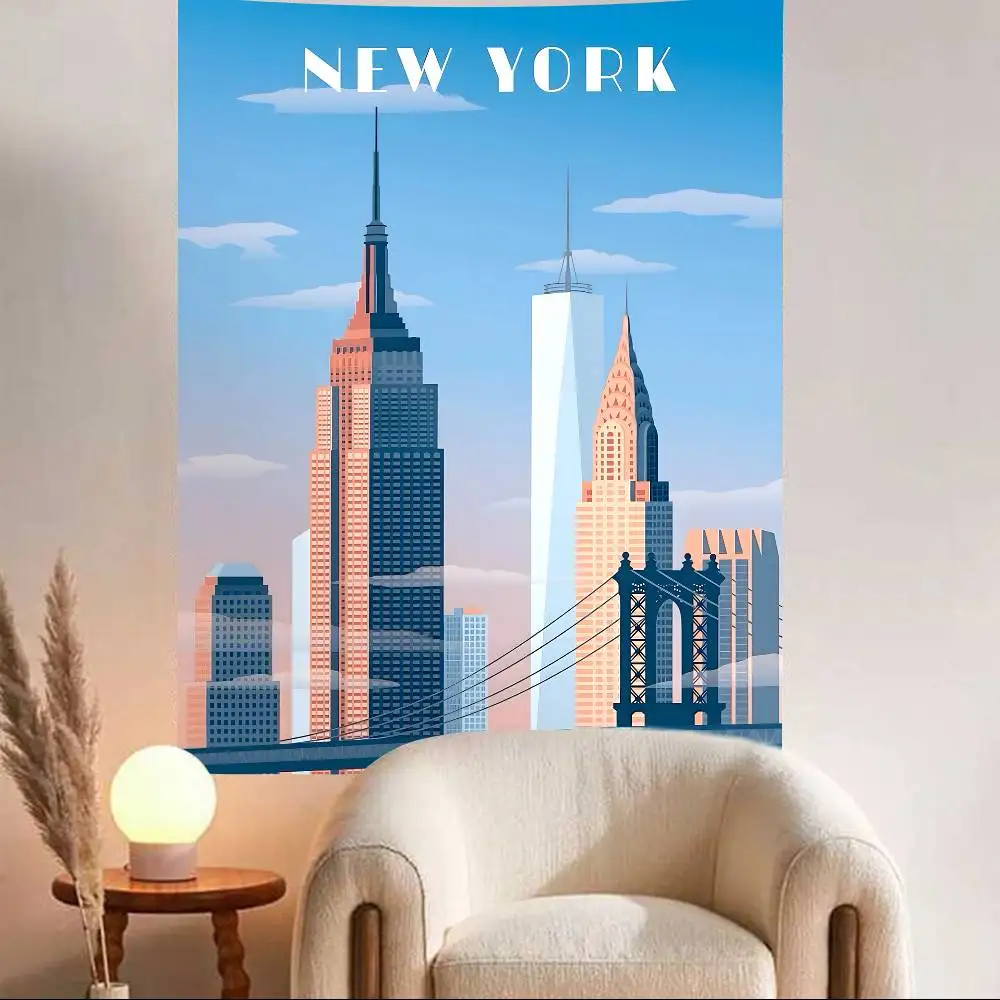 المناجم المدنية الشهيرة إحداثيات مدينة نيويورك التصوير خلفية ديكور الجنية الجدول الاطفال الحلوى الجدول راية العرض