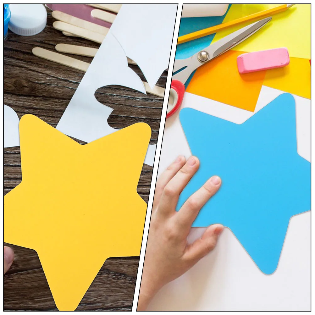 

108pcs Paper Stars Decorative Cutouts Colored Star Shape Diy Craft For Classroom Party Wall Art Scrapbooking Activities