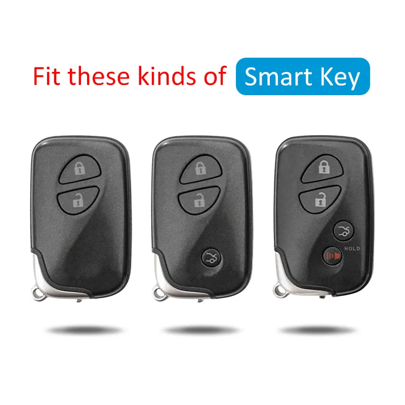 سليم مفتاح السيارة فوب غطاء المفاتيح لكزس GX460 CT200h RX350 RX450h LX570 IS250 IS350 ES350 HS250h LS460 أسود شفاف