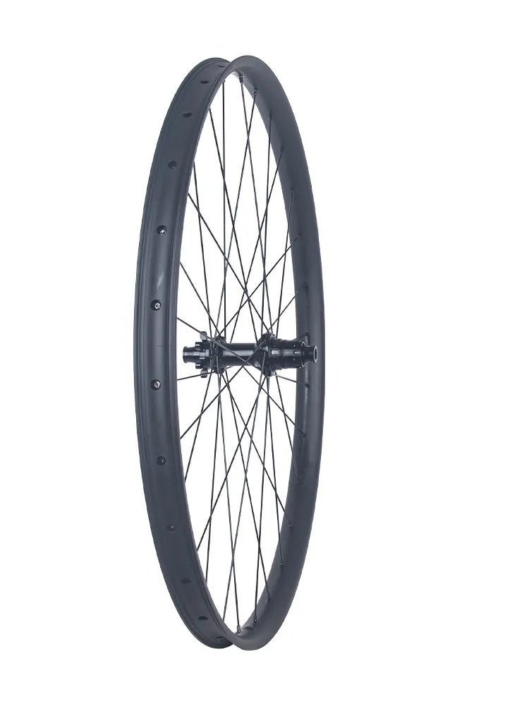 29-Zoll MTB-Carbon-Laufradsatz mit geraden Speichen, T1000 Carbonfaser-Laufradnabe, hochfester Mountainbike-Carbon-Laufradsatz – Detail 19