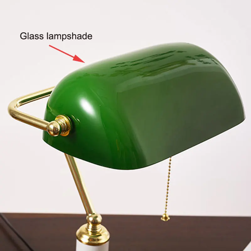 Imagem -05 - Estilo Europeu Candeeiro de Mesa de Vidro Retro Office Desk Lamp Branco Sala de Estar Quarto Decorativo Bedside Desk Lamp