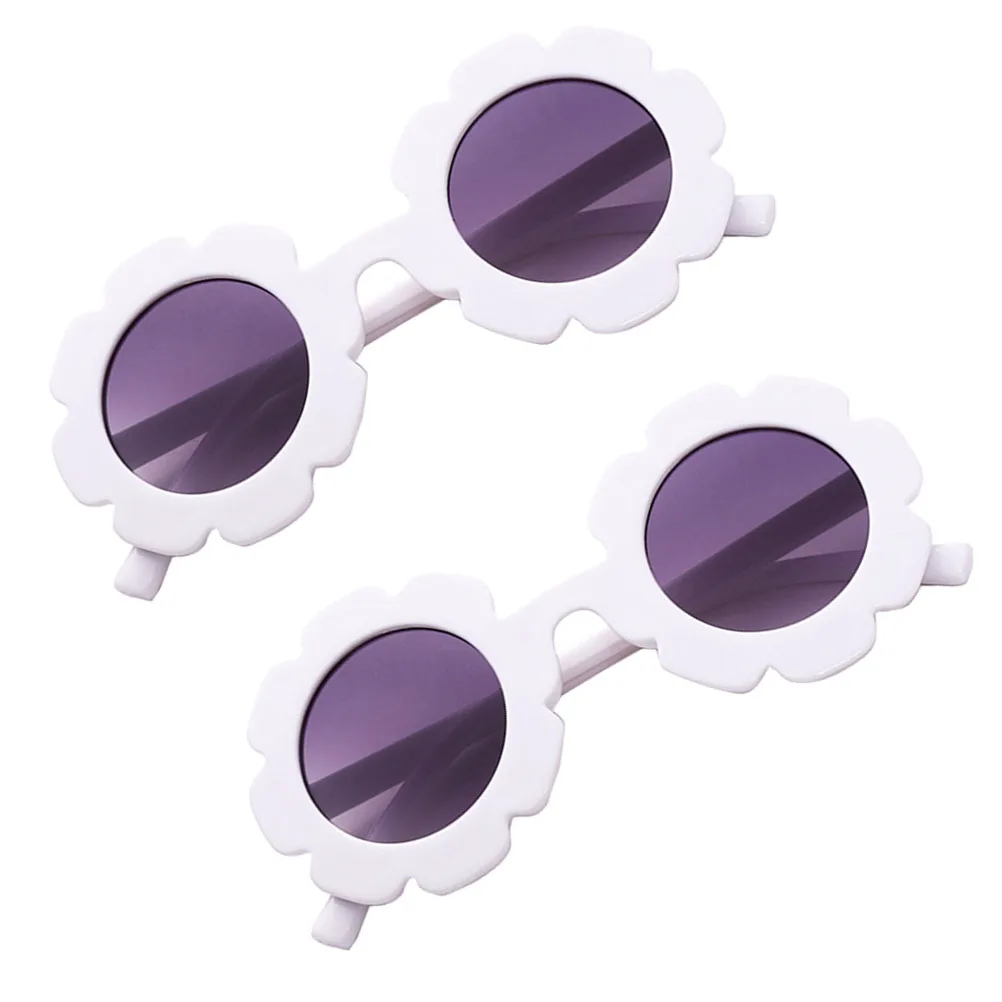 

2pcs Kids Sunglasses Lightweight Sunflower Design Anti-UV Polarized Child Sunglasses for Party Outdoor Year Round