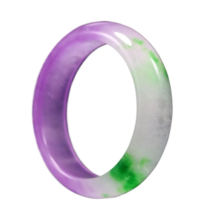 

Ice Violet Jade Flower Yu Bracelet Female