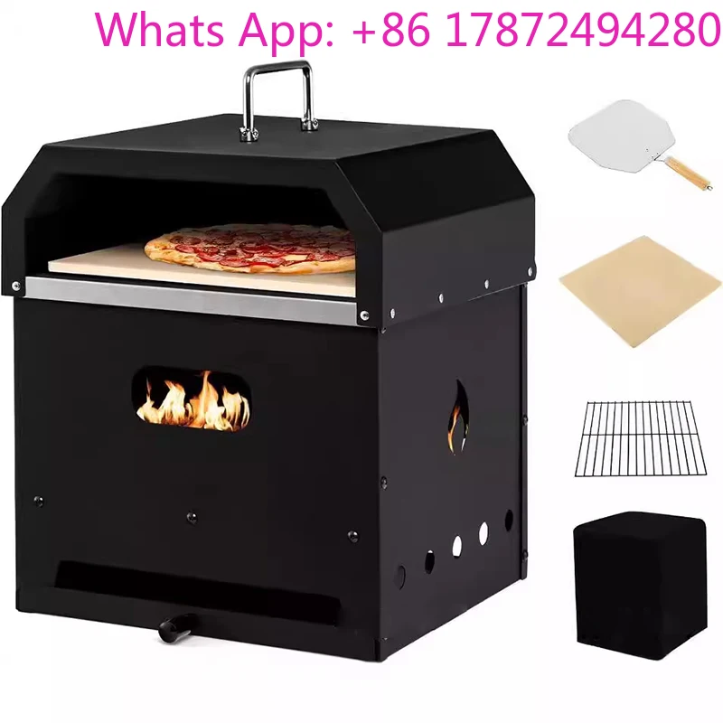 Outdoor American Grill Pizza Oven 12 Inch Wood Fired Grill outdoor portable charcoal barbecue grill