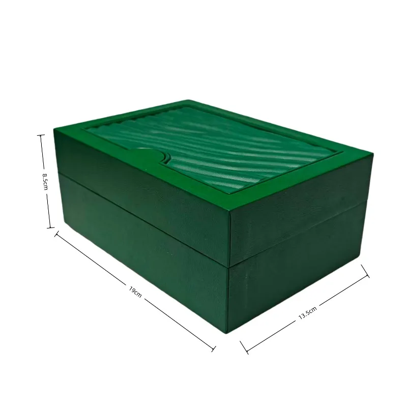 High end original watch box, green water ripple watch packaging box, watch storage box # Shoes can also be ordered