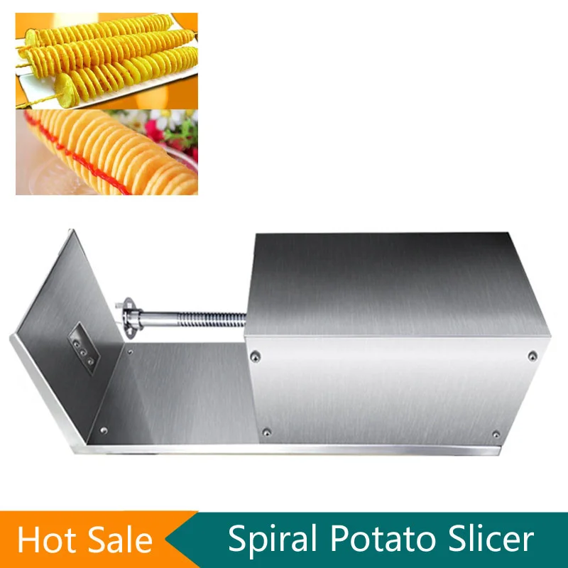 

110v/220v Electric Potato Tower Machine Fruit Vegetable Cutter Potato Slicer Whirlwind Potato Machine Fry Potato Towers Cutter