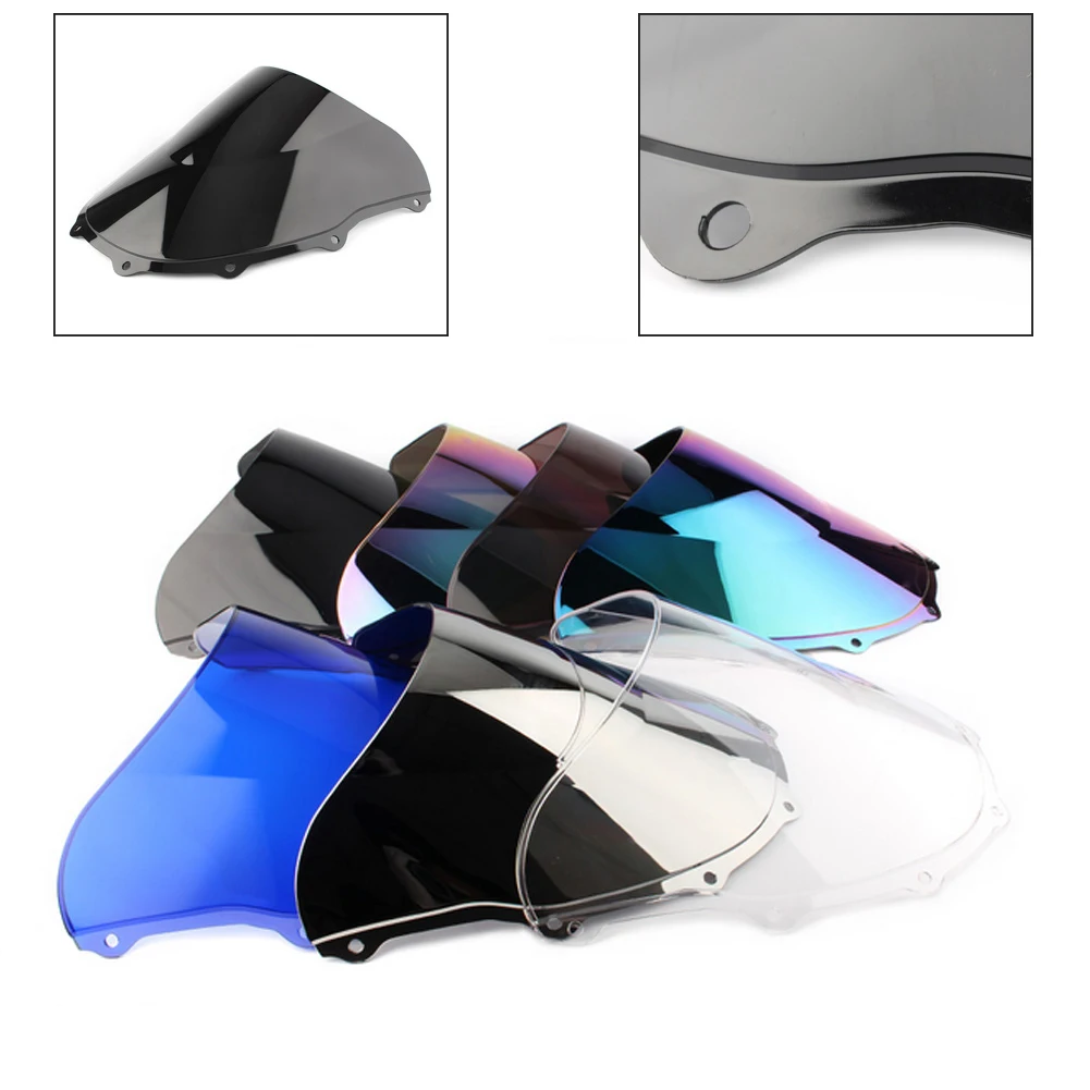 Motorcycle Windscreen Covers Screen Motorbikes Deflector Windshield For Kawasaki Ninja ZX7R ZX 7R 1996 - 2003 1997 1998 ZX-7R