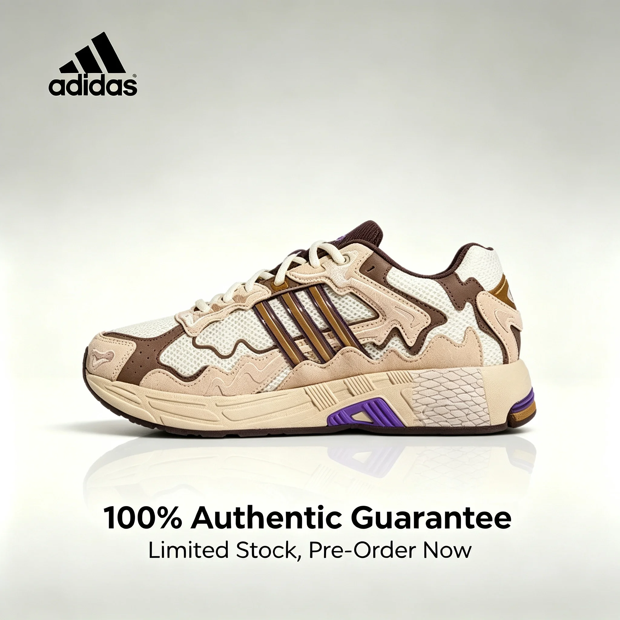 adidas Originals Response CL, colaboración con Bad Bunny, zapatillas deportivas de caña baja, duraderas, para uso casual y correr, unisex, color marrón, crema y gris, ID0780.
