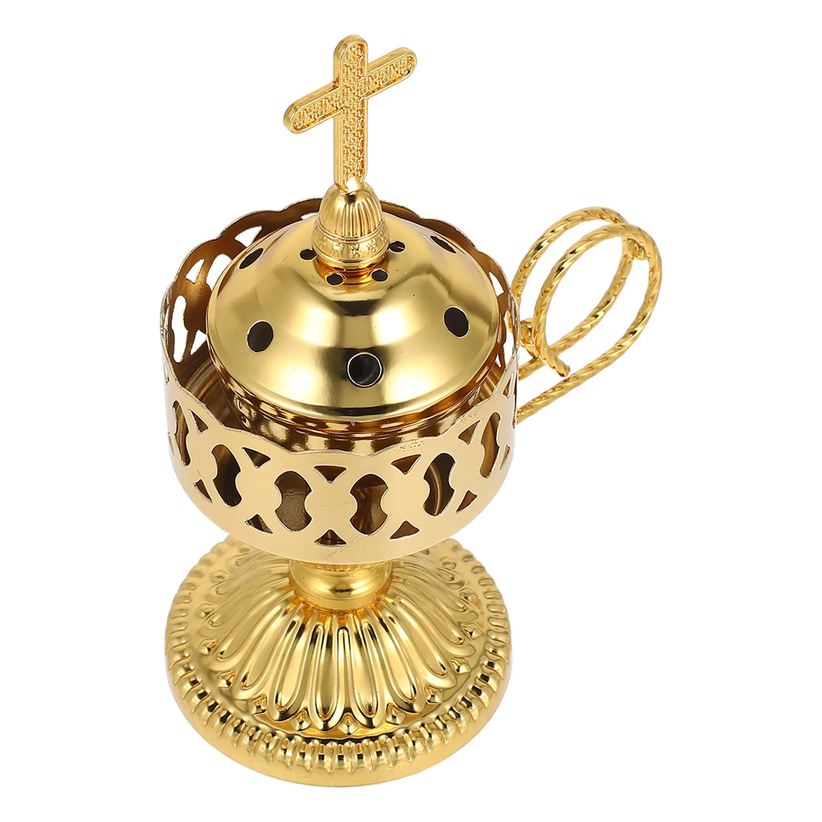 

Middle Incense Burner Bakhoor Holder No Electric Censer Portable Charcoal Bowl Aromatherapy Tool