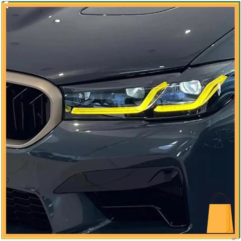 

Трендовая светодиодная чип-плата Angel Eyes DRL для BMW 5 серии G30 G31 F90, американская версия, желтая 23508301 23508302