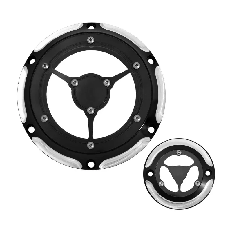 

Motorcycle Accessories For Harley Sportster Engines Clutch Side Cover Transparent Side Cover Six Hole Side Cover