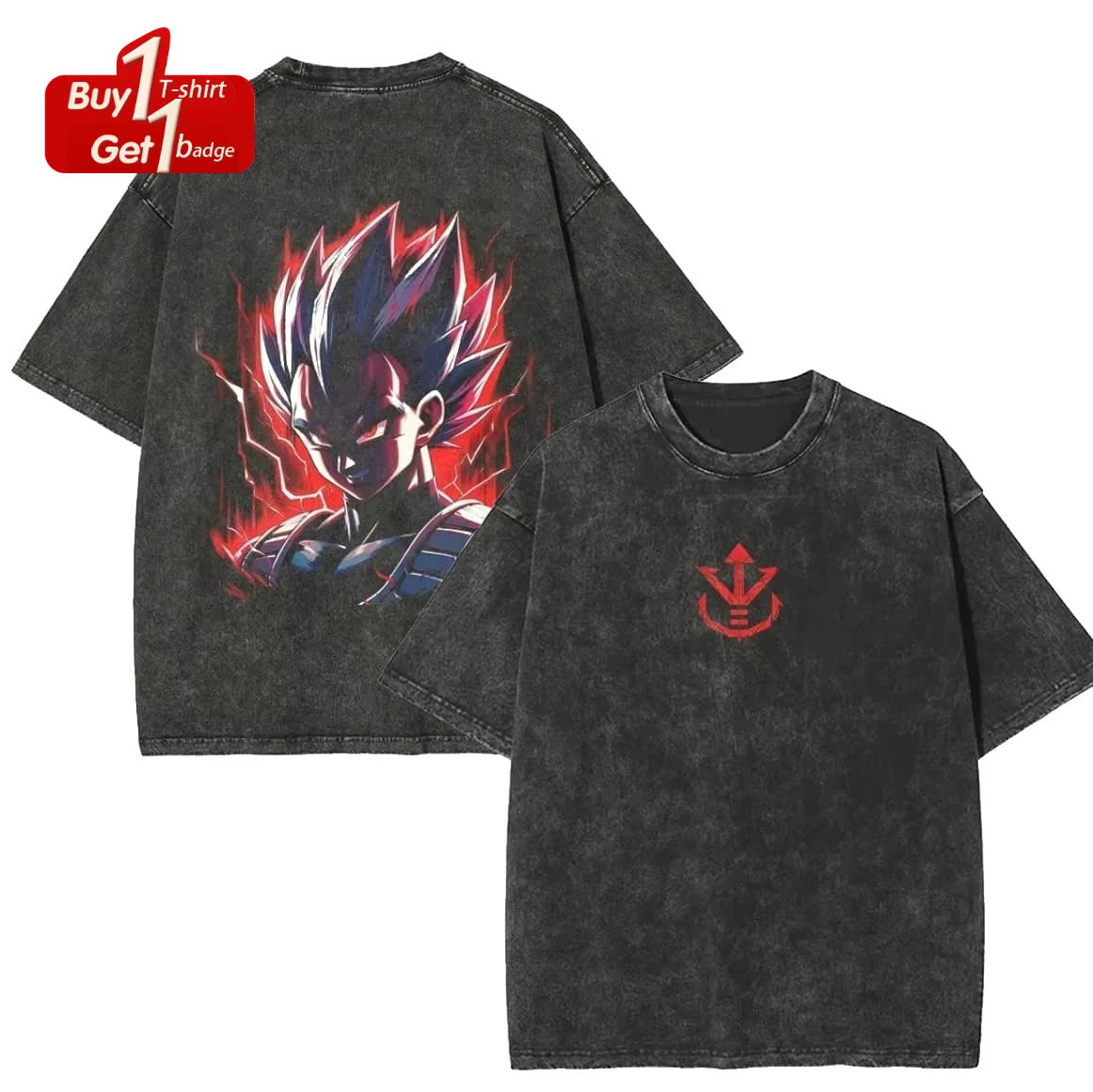 Dragon ball majin goku camiseta gráfica homem verão y2k roupas vintage lavado oversized manga curta camiseta casual roupas de ginásio topo