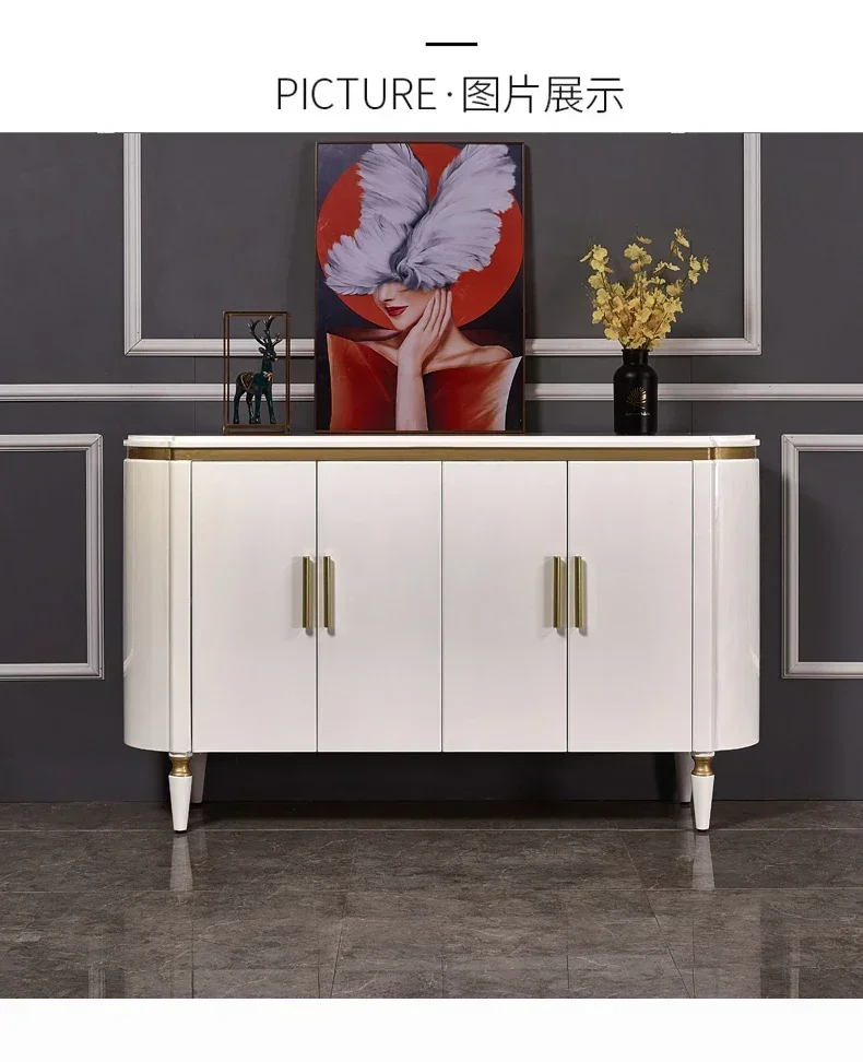 xxDoorway Entrance Cabinet Light Luxury Paint Sideboard Cabinet Simple Post-Modern Complete Shoe Cabinet Home   Locker