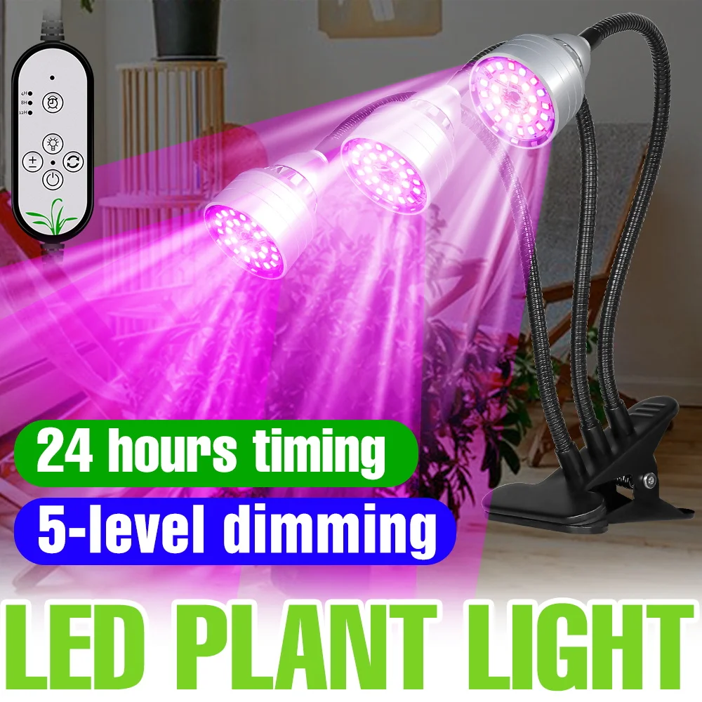 

LED Plant Lamp DC5V Indoor Full Spectrum Grow Light USB Greenhouse Hydroponic System Flower Seedins Vegs Planting Fill Lighting