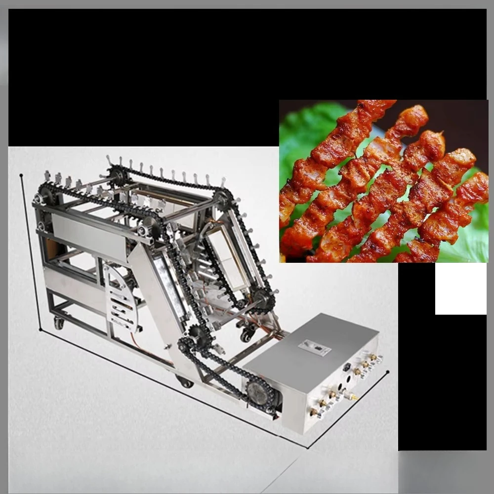 Factory supply automatic meat bamboo string machine equipment